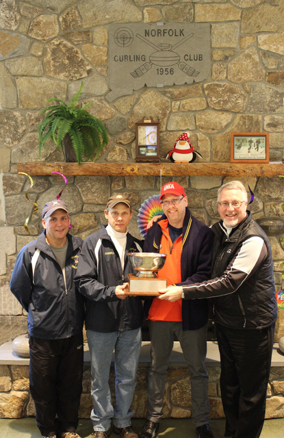 Norfolk Men’s Team Take Home Curling Trophy