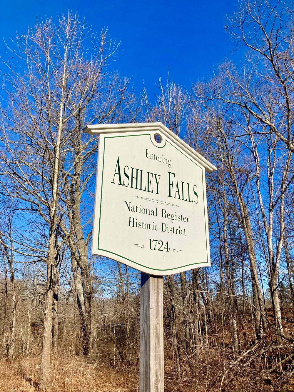 Ashley Falls Sign : Norfolk Now