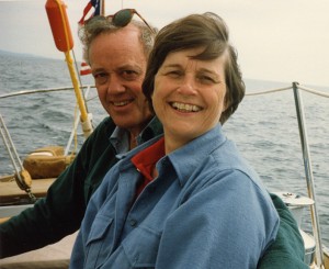 Lloyd and Sarah Garrison sailed widely in coastal Maine from their base in North Haven.