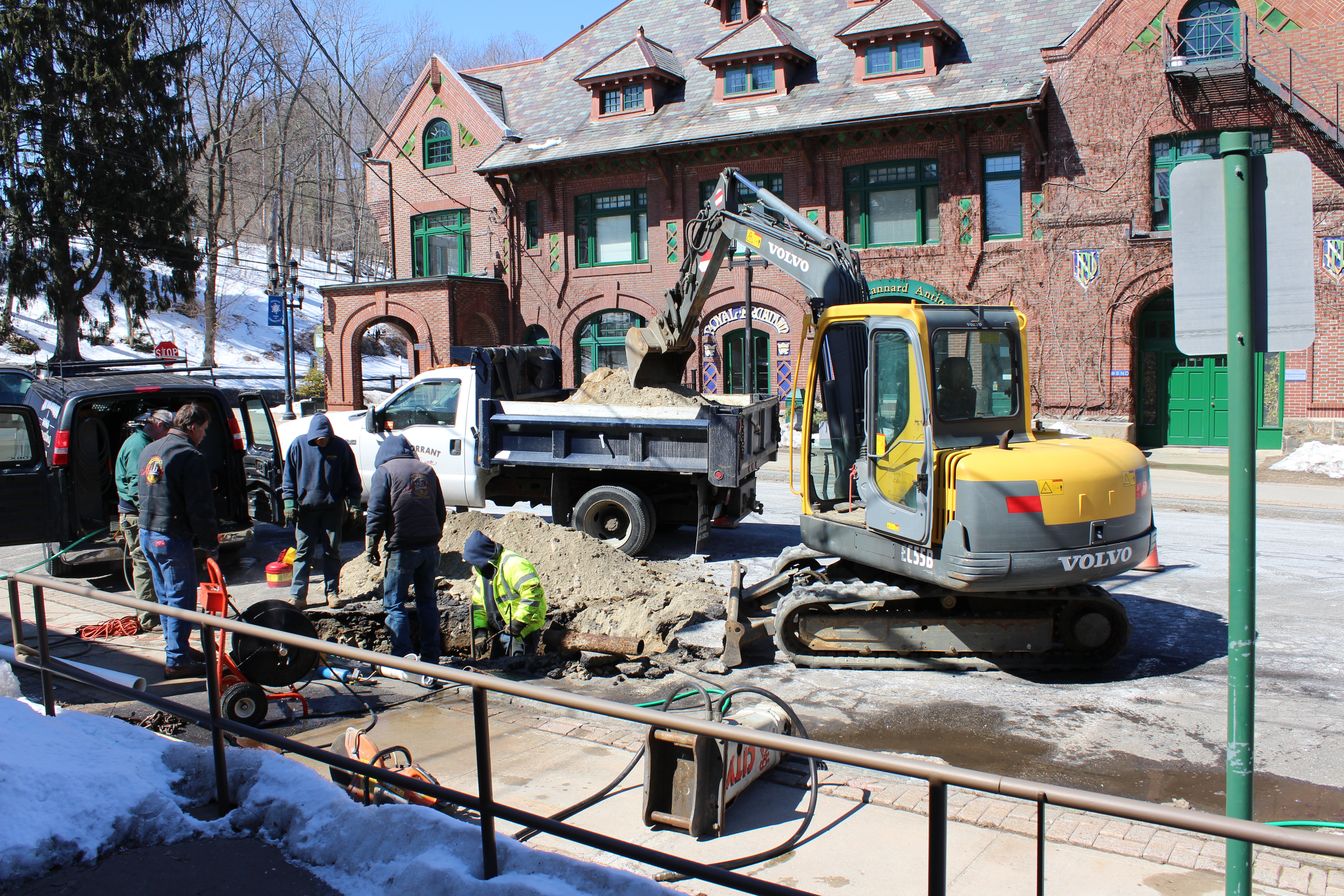 Blocked Sewer Pipe at Station Place