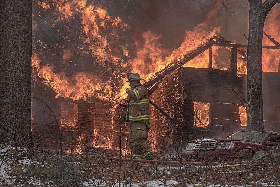 Norfolk House Destroyed by Fire