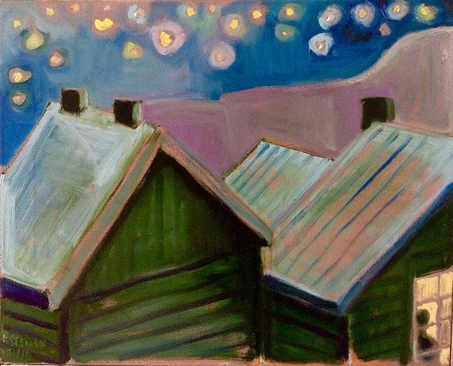 Novelist and Cartoonist Peter Steiner Exhibits His Paintings
