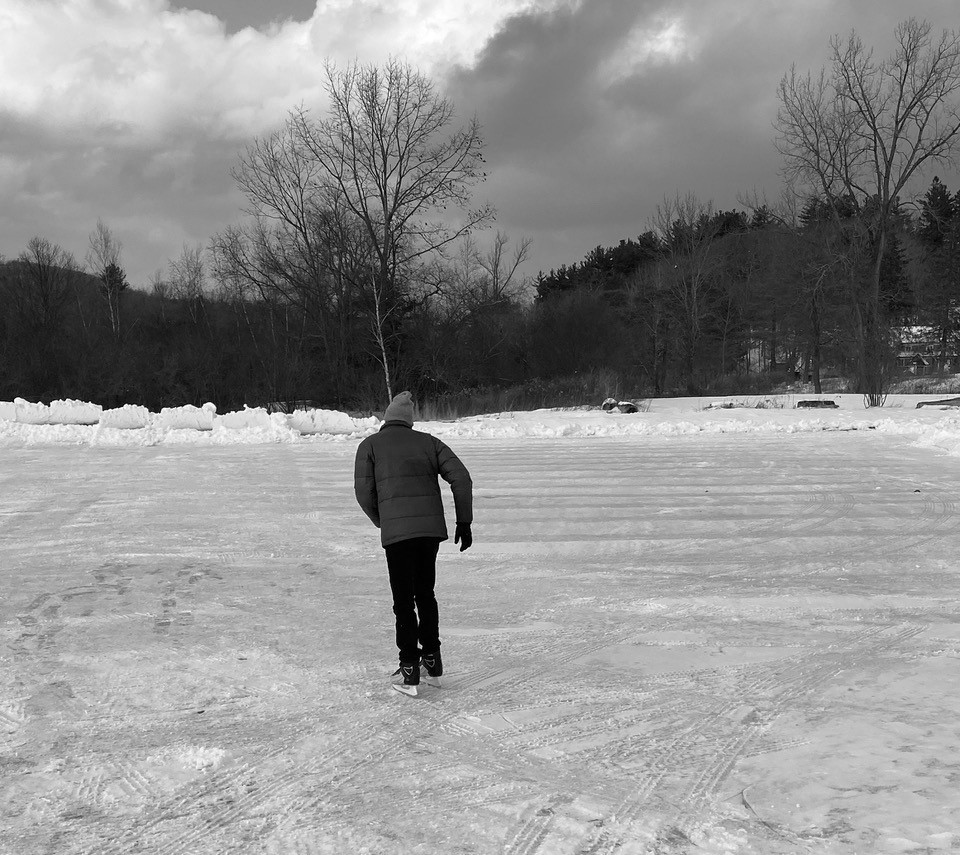 Taking to the Ice on the Town Rink