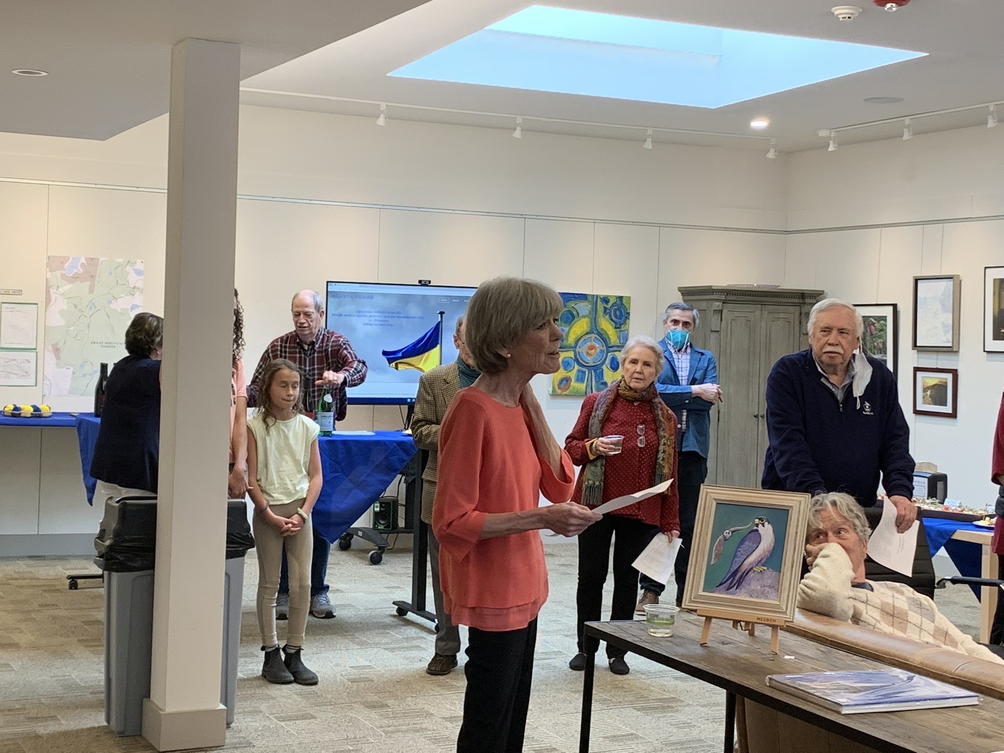 Art to Assist Ukraine Exhibit Opens at the Norfolk Hub