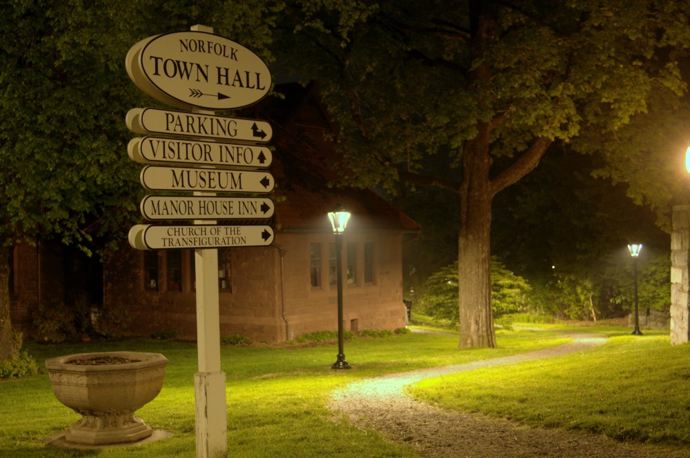 New Lamps at the Norfolk Library Illuminate a Whimsical Walk Downton