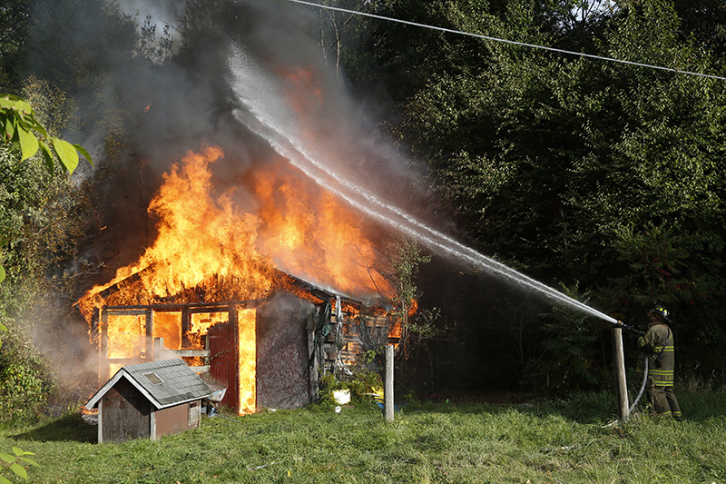 Fire Department Practices on Wheeler Road Garage