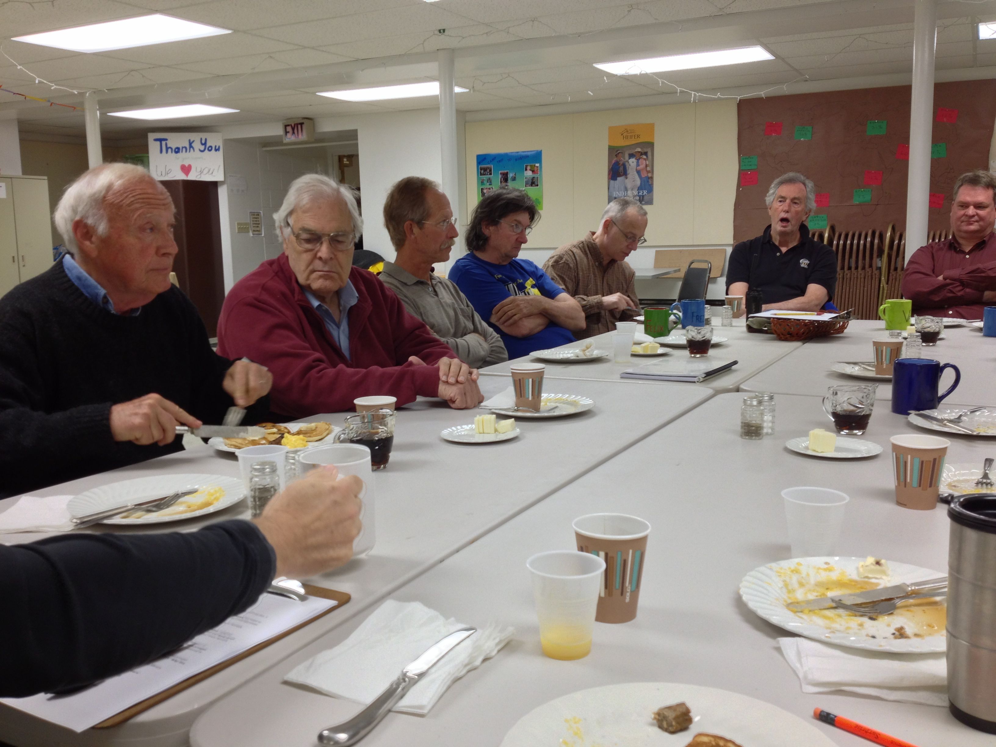 Men’s Group Discusses Town Future Over Pancakes