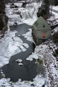 Ausable Chasm at midwinter.