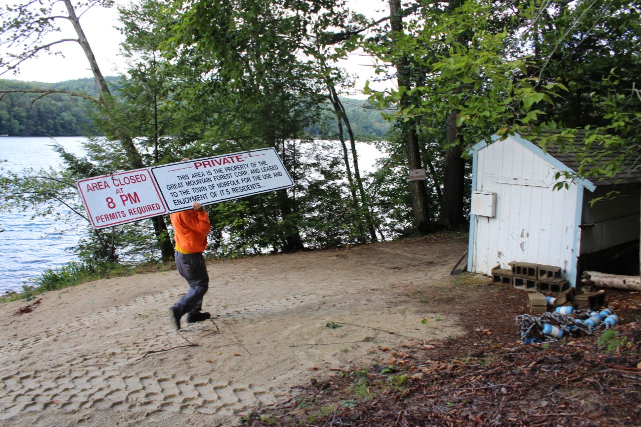 Sign of Summer’s End, Town Beach Closes