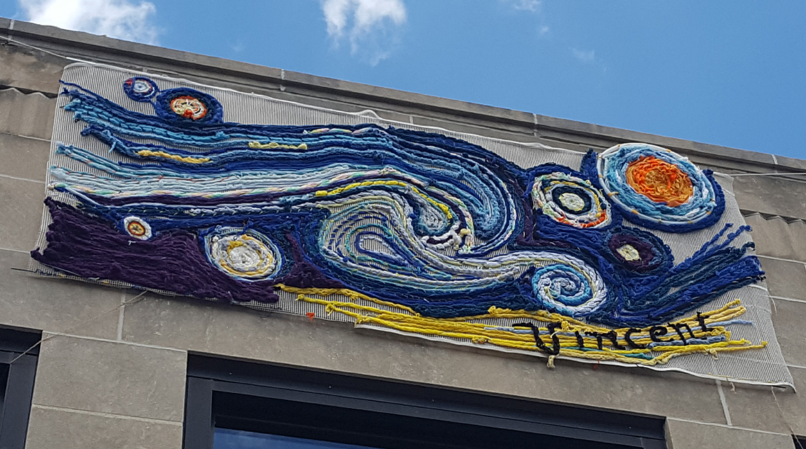 Torrington Yarn Bomb Brings Color, Art and Whimsy to the City