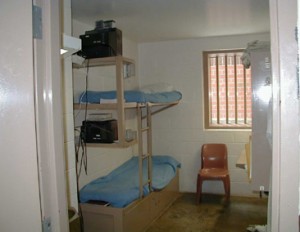 Majewski and Carey are likely staying in a small room such as shown in this photo of a typical Connecticut jail cell.