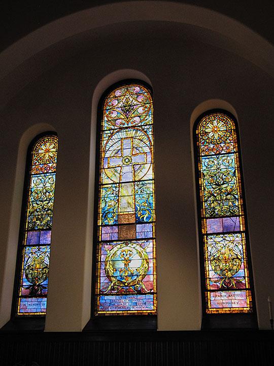 Battell Chapel Windows Reinstalled